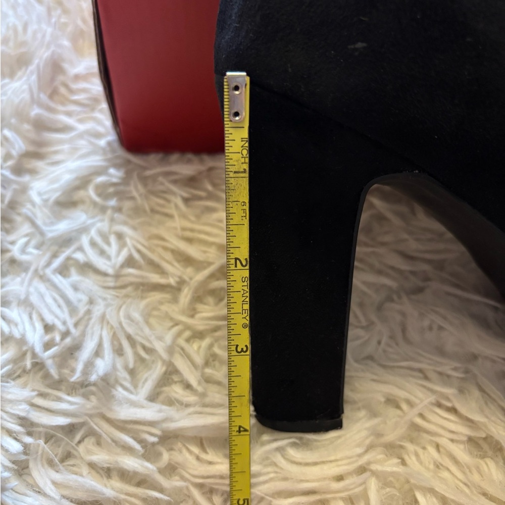 Impo Black Heeled Boots with Buckle Detail - Picture 5 of 6